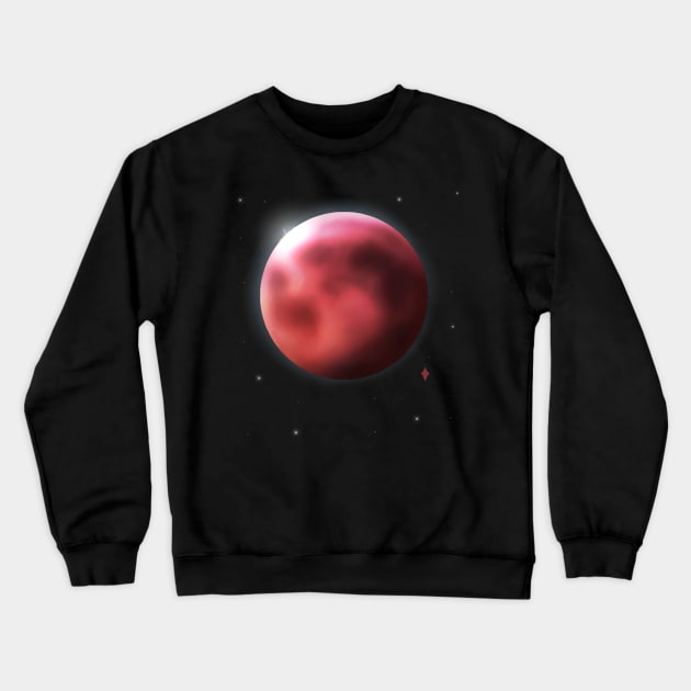 Super Blood Wolf Moon Crewneck Sweatshirt by Saramation